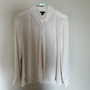 Ann Taylor Blouse with detachable scarf (XS)